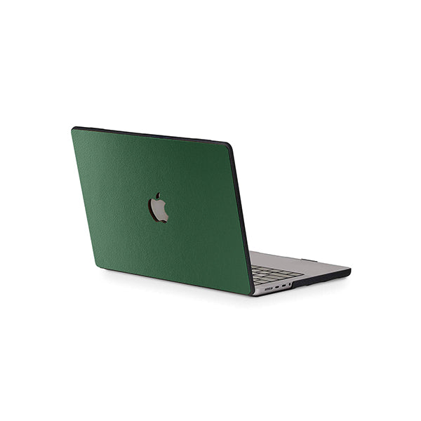 MacBook Forest Green Leather Case