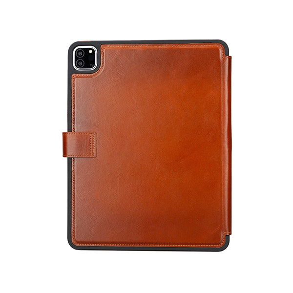 iPad Trigon Leather Folio Burnished Tan