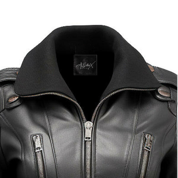 Women's Black Leather Bomber Jacket