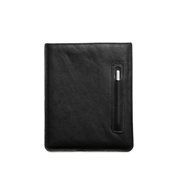 Leather iPad Sleeve Vertical Black