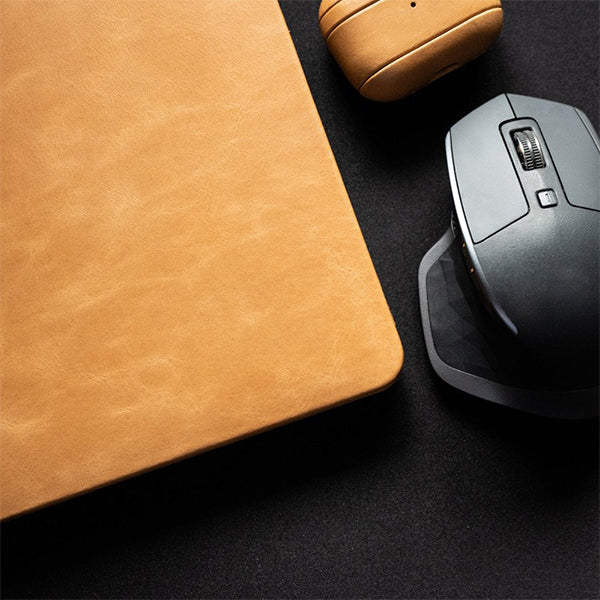 MacBook Sand Brown Leather Case