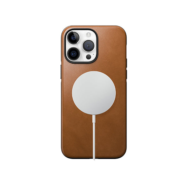 iPhone Modern English Tan Leather Case