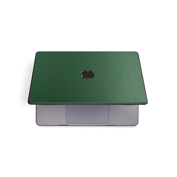 MacBook Forest Green Leather Case