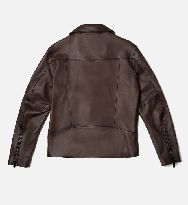 Men's Brown Motorcycle Leather Jacket