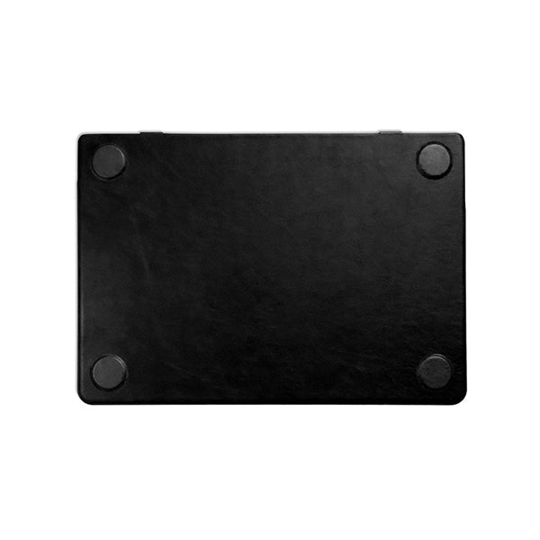 MacBook Jet Black Leather Case