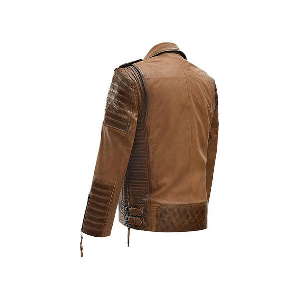 Men's Charles Burnt Tan Leather Jacket