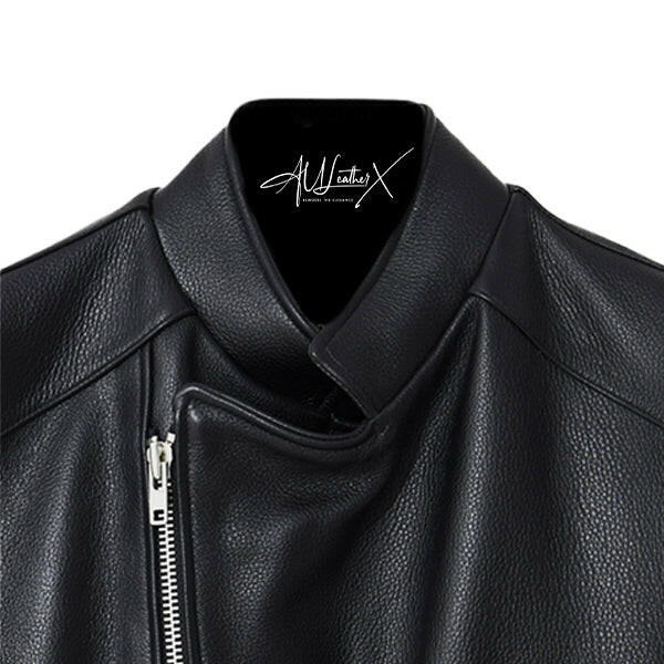Men's Collar Edge Black Rider Jacket