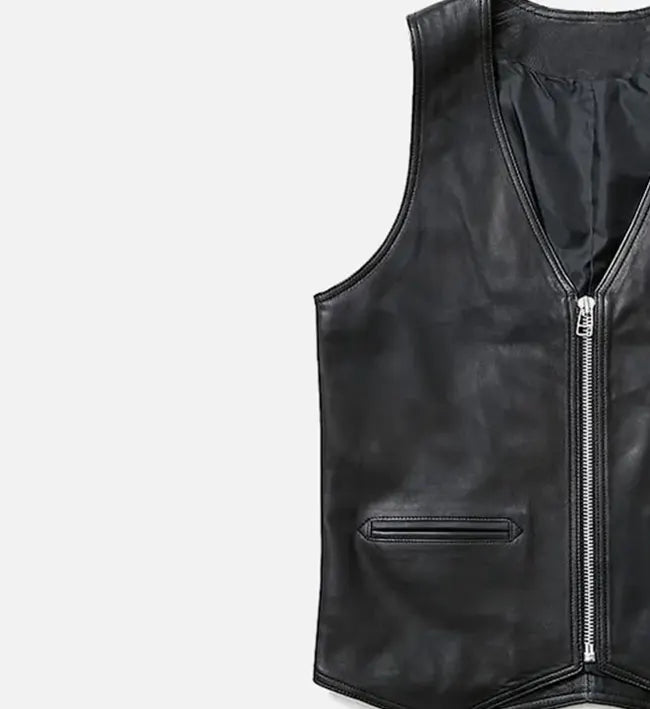 Men's Asphalt Ace Leather Vest