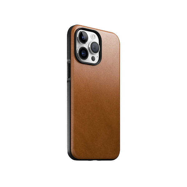 iPhone Modern English Tan Leather Case