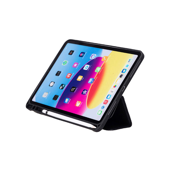 iPad Trigon Leather Folio Peddled Black