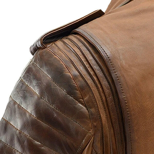 Men's Charles Burnt Tan Leather Jacket