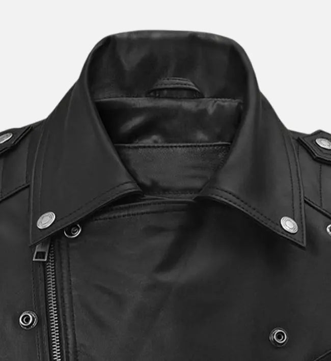 Men's Road Sovereign Black Leather Vest