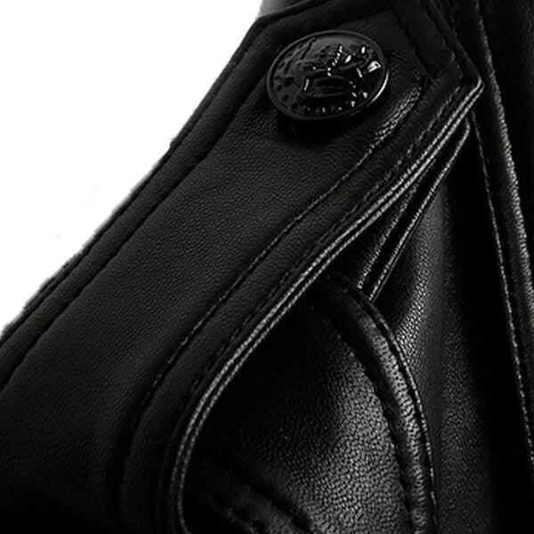 Men's Zip-Up Black Biker Leather Jacket