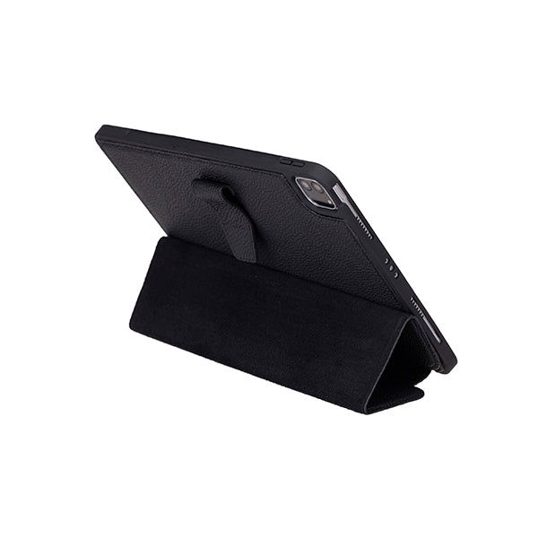 iPad Trigon Leather Folio Peddled Black