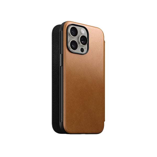 iPhone Modern Leather  English Tan Folio