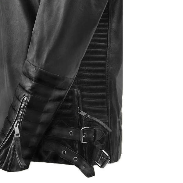 Men's Classic Charcoal Leather Jacket