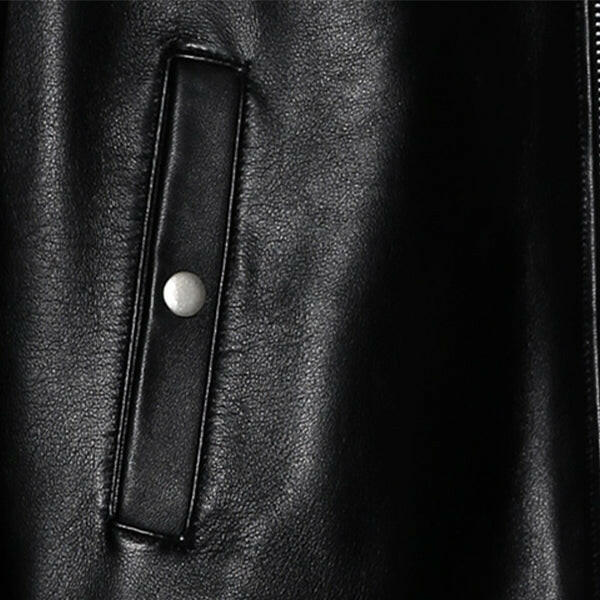 Women's Sheep-Skin Black Leather Bomber Jacket