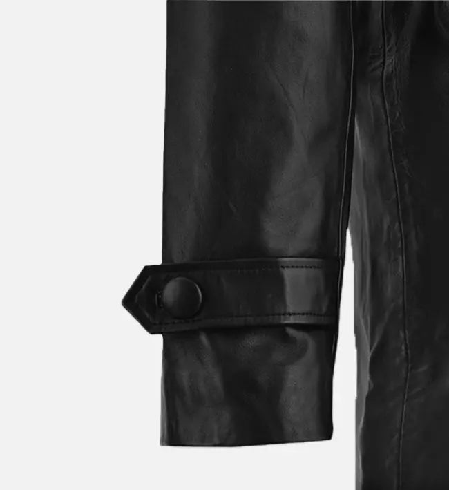 Men's 1970's Leather Trench Coat