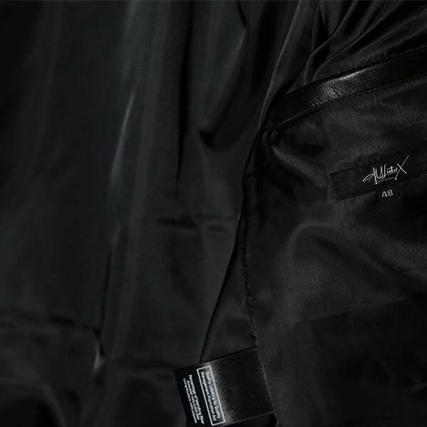 Men's Minimal Black Leather Jacket