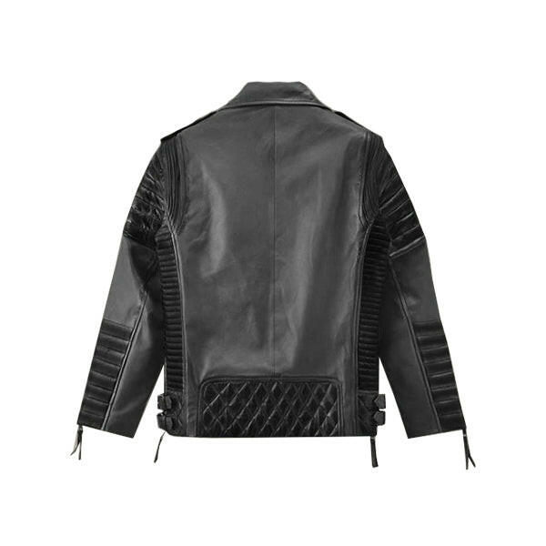 Men's Charles Burnt Charcoal Leather Jacket