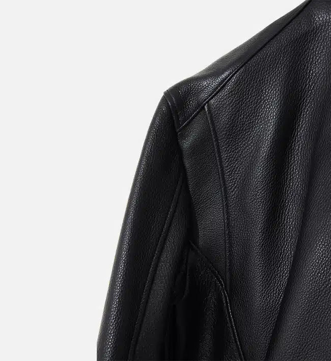 Men's Collar Edge Black Rider Jacket