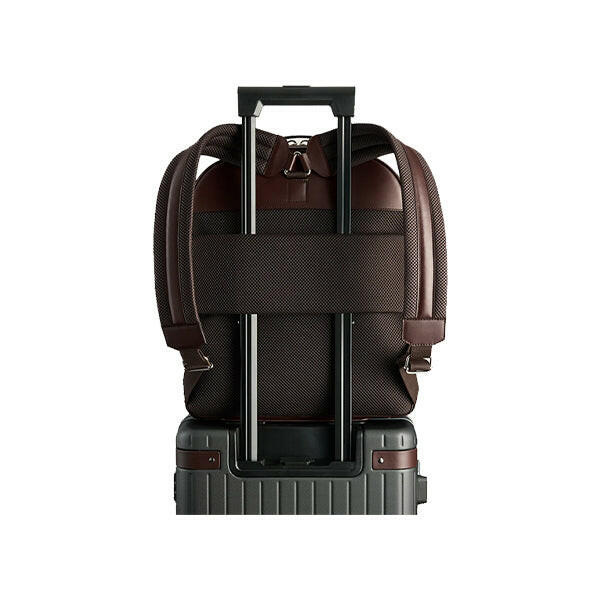 Au Chocolate Brown Leather Backpack