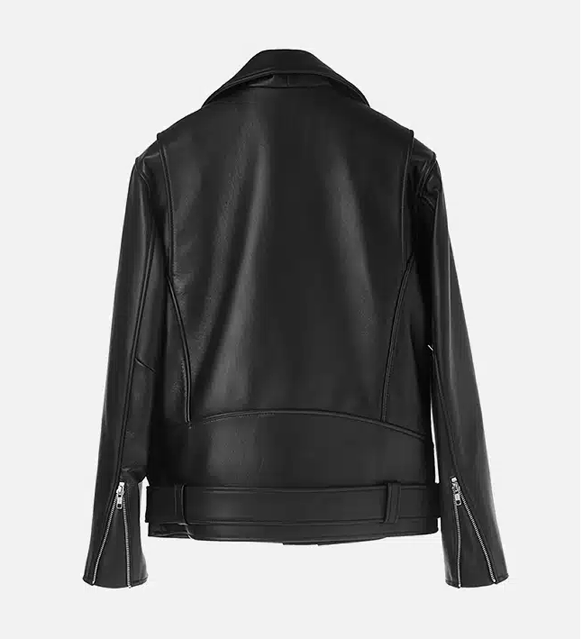 Men's Black and Brown Bomber Leather Jacket