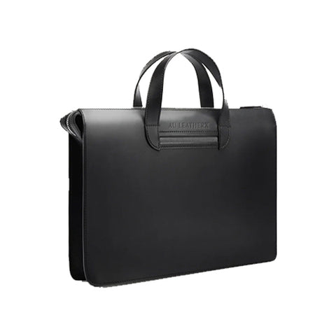 Elysian Black Leather Briefcase