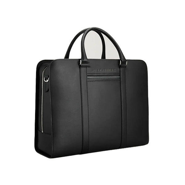 Executive Edge Navy Blue Leather Briefcase