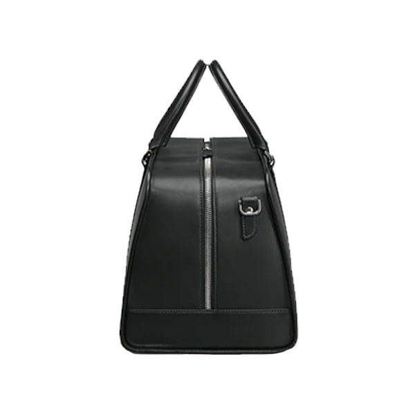 Executive Edge Black Leather Weekend/Travel Bag
