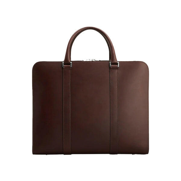 Executive Edge Brown Leather Briefcase