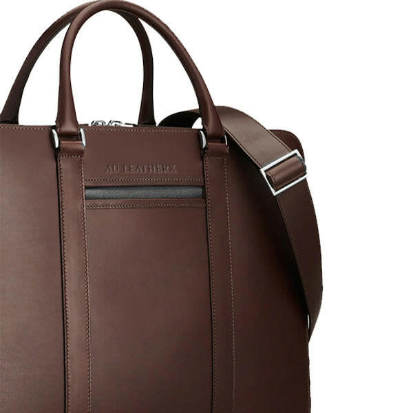 Executive Edge Brown Leather Briefcase