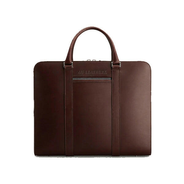 Executive Edge Brown Leather Briefcase