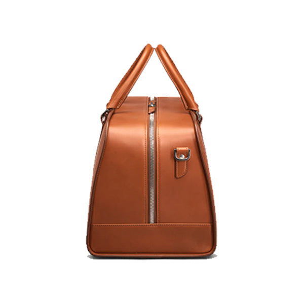 Executive Edge Cognac Leather Weekend/Travel Bag