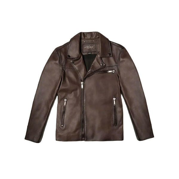Men's Brown Biker Jackets - AU LeatherX