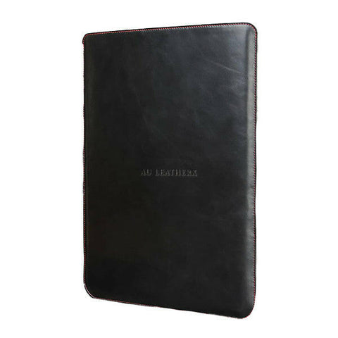 MacBook Black Leather Sleeve