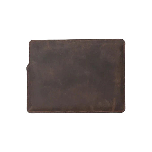 MacBook Distressed Coffee Leather Sleeve