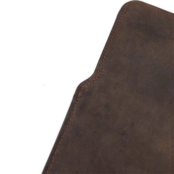 MacBook Distressed Coffee Leather Sleeve