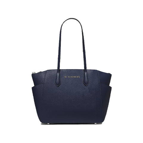 Marilyn Medium Saffiano Leather (Navy)