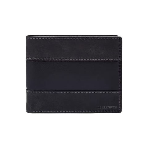 Men's Midnight Navy Bifold Wallet with Flip ID