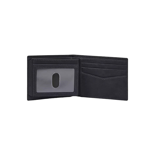 Men's Midnight Navy Bifold Wallet with Flip ID