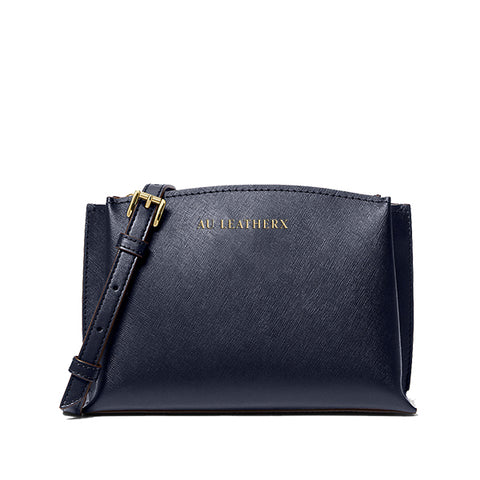 Ruby Medium Saffiano Leather Tote Bag (Navy)