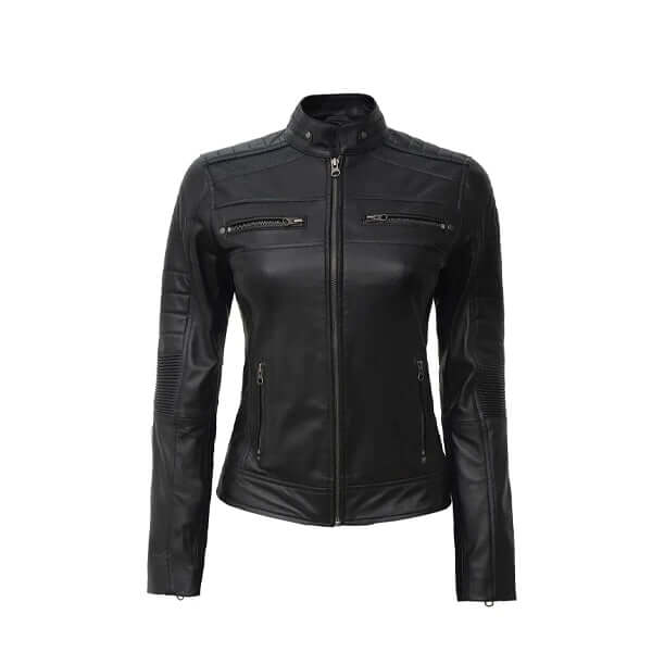 Sons of Anarchy Katey Sagal Black Biker Leather Jacket