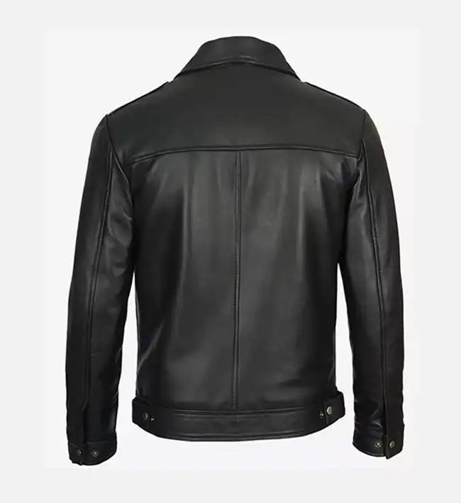 Black Slim Fit jacket for men