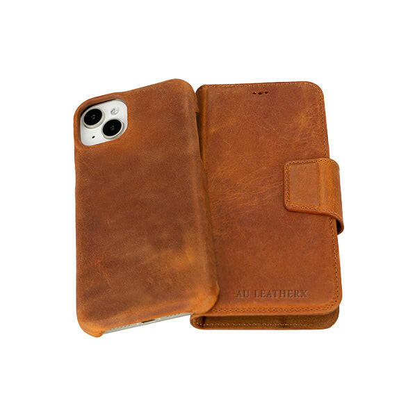 iPhone Wallet Case Golden Brown