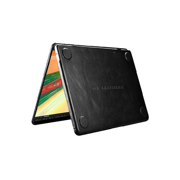 Leather Hardshell Black Case for MacBook