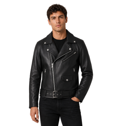 Men's Bomber Brown Leather Jacket test 2