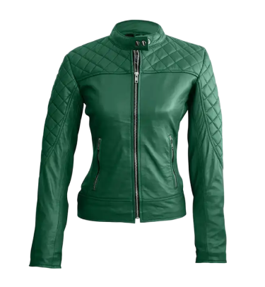 Women’s Leather Jacket Bomber Style test 1