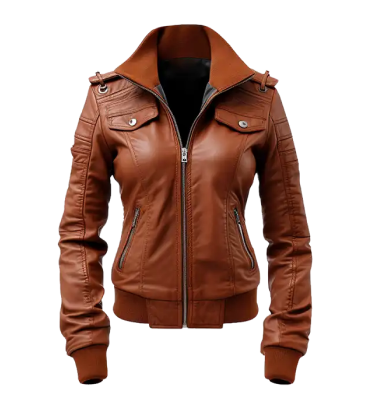Women’s Leather Jacket Bomber Style test