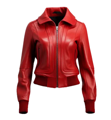 Women’s Leather Jacket Bomber Style Test 1